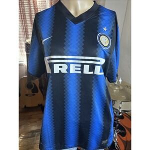Nike Jersey Men Blue/Black Size M Inter-Milan 2010-2011 Home 382247-010 Dri-Fit